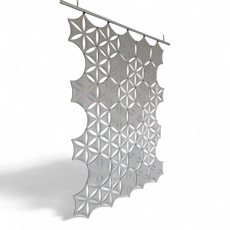 Airflake 175x225 Lys grå, Pent