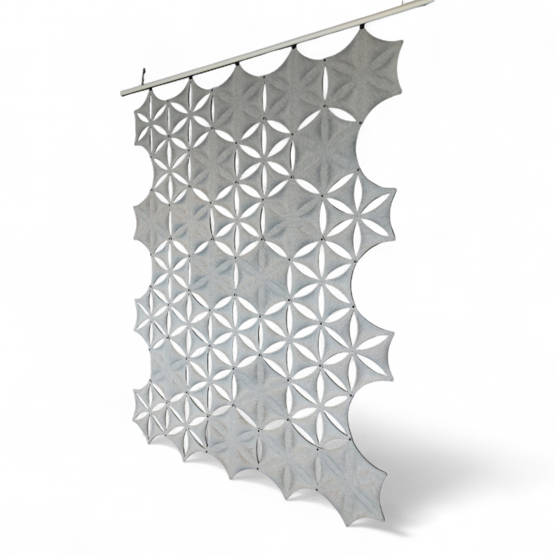 Airflake 175x225 Lys grå, Pent