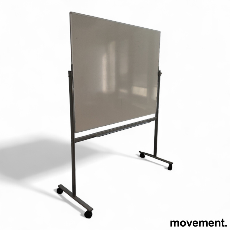 Whiteboard på hjul 150x120cm Hvit, - 2 / 2