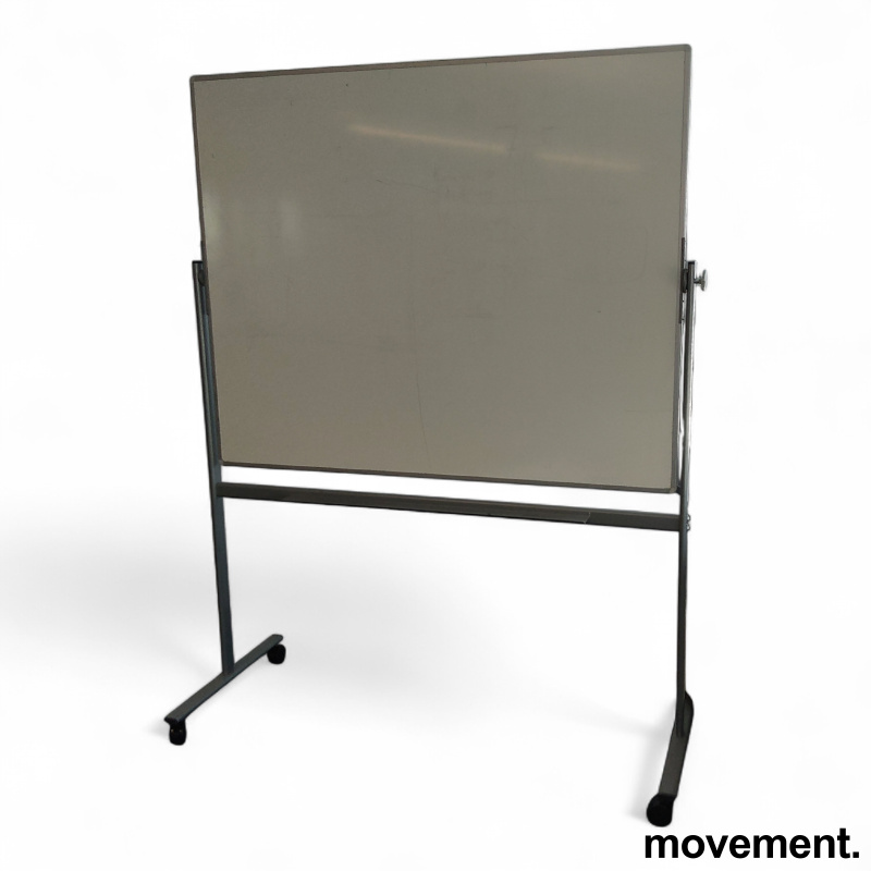 Whiteboard på hjul 150x120cm Hvit, - 1 / 2