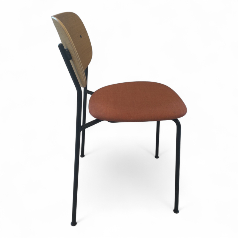 Co Dining Chair, polstret sete Rød