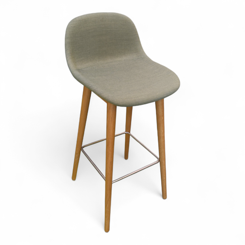 Fiber barstol helpolstret, ben i