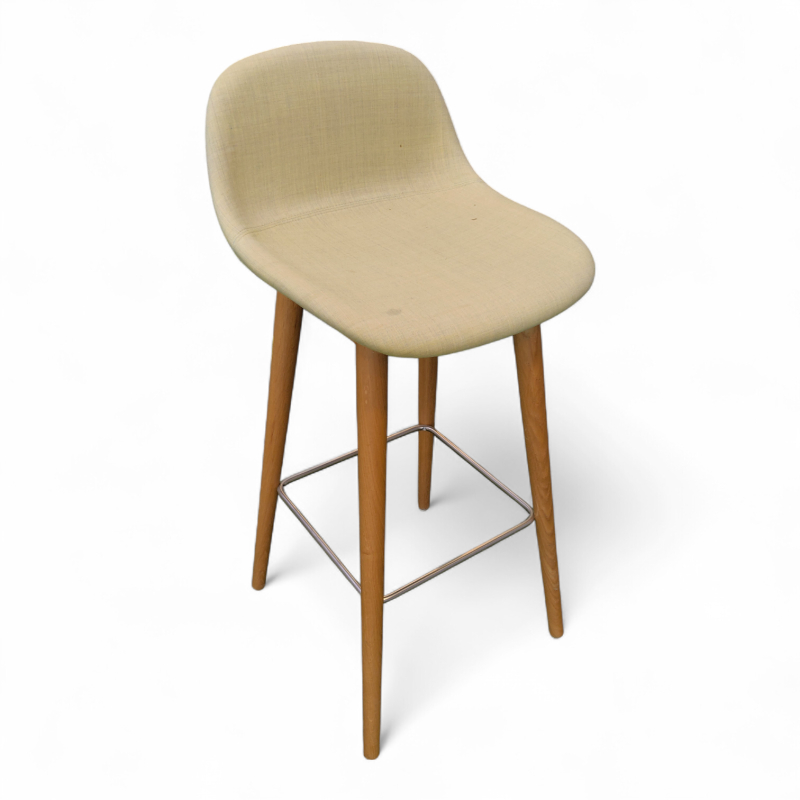 Fiber barstol helpolstret, ben i