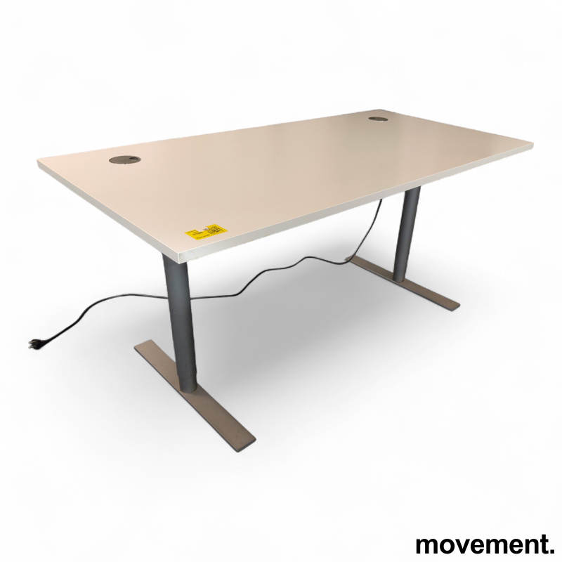 Hevsenk 160x80cm Hvit laminat, - 1 / 2