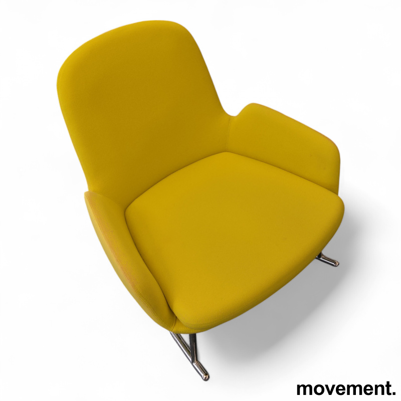 Era Rocking chair low Gult stoff - 1 / 2