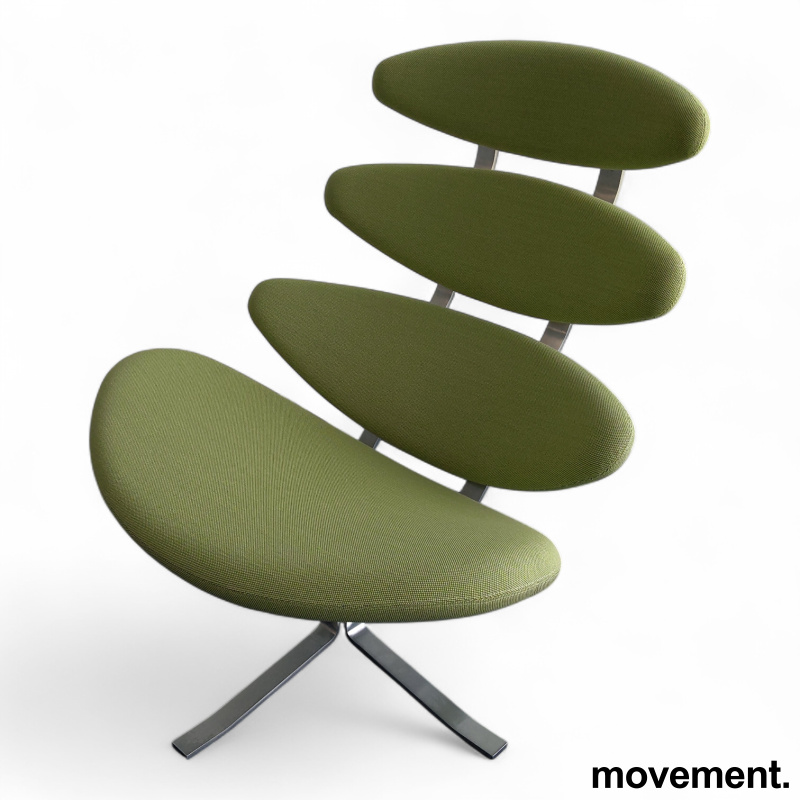 Corona Chair Grønt stoff(Kvadrat - 1 / 2