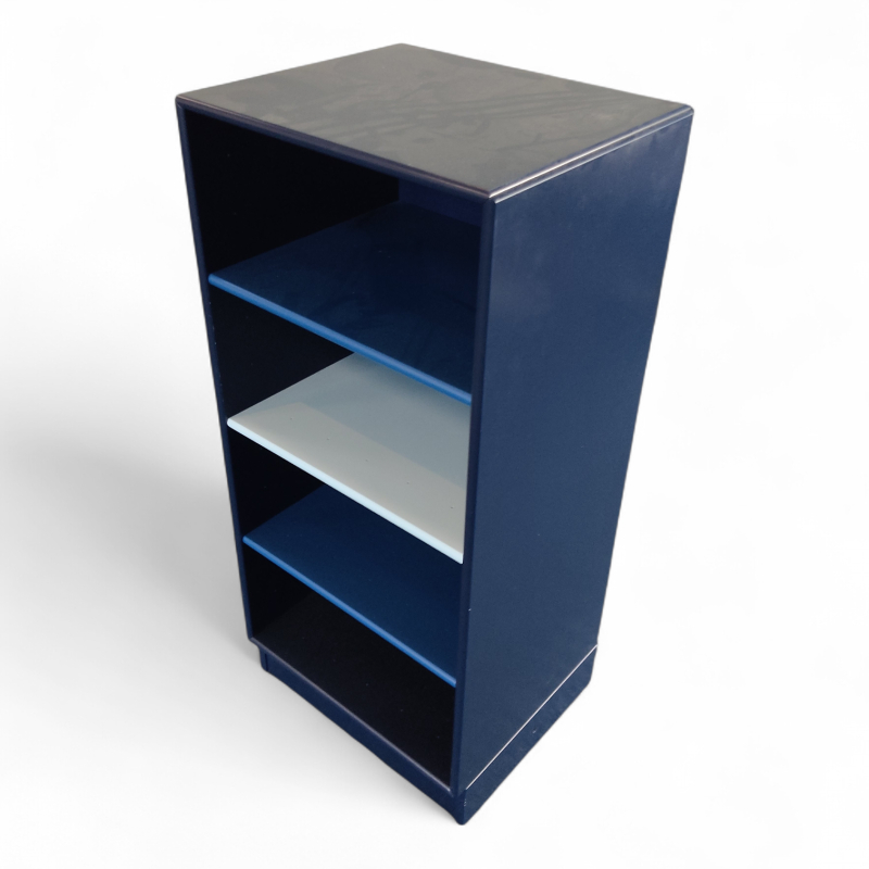 Reol 1261 med sokkel Mørk blå,