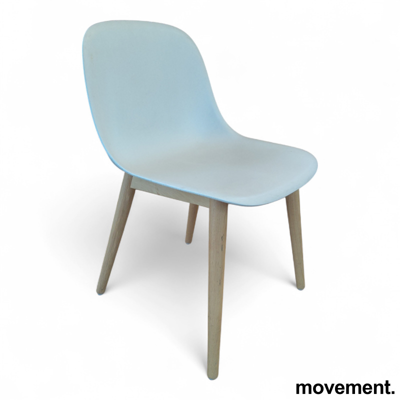 Fiber Side Chair Wood base Hvit, - 1 / 2