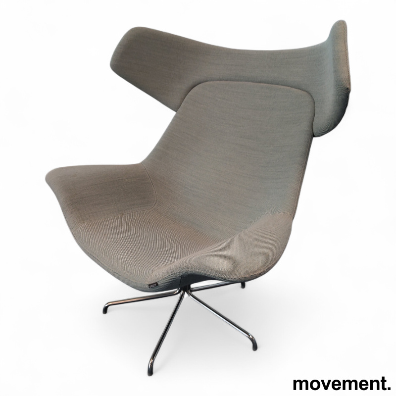 Oyster High Grått stoff (Kvadrat
