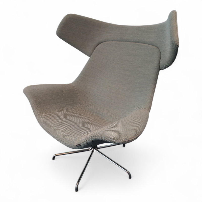 Oyster High Grått stoff (Kvadrat