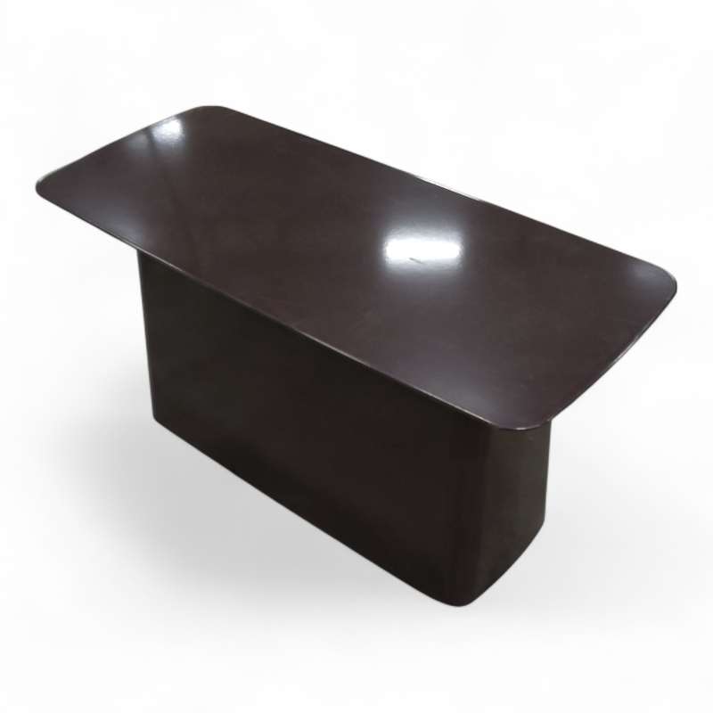 Metal side table L Chocolate, Brukt