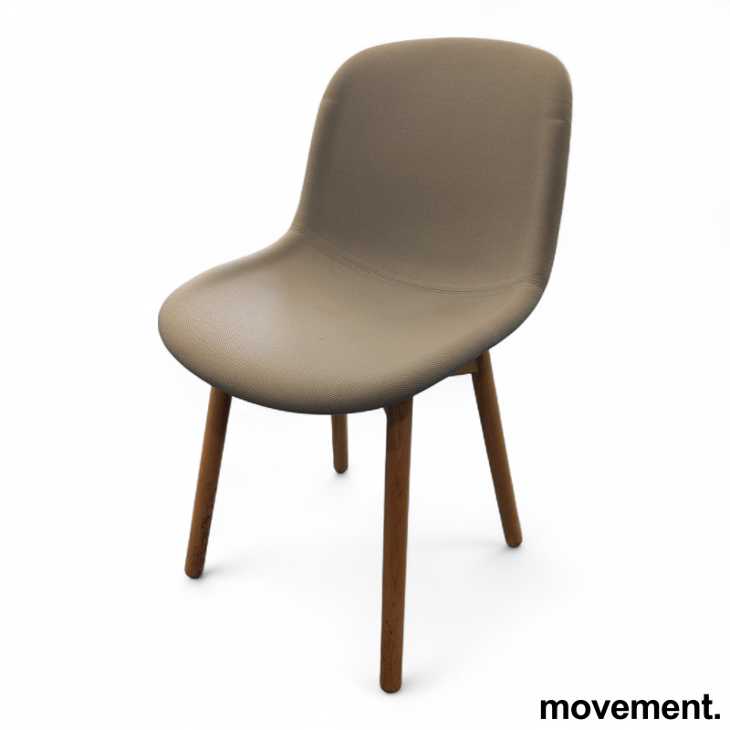 Fiber Side Chair Wood Base - 1 / 2