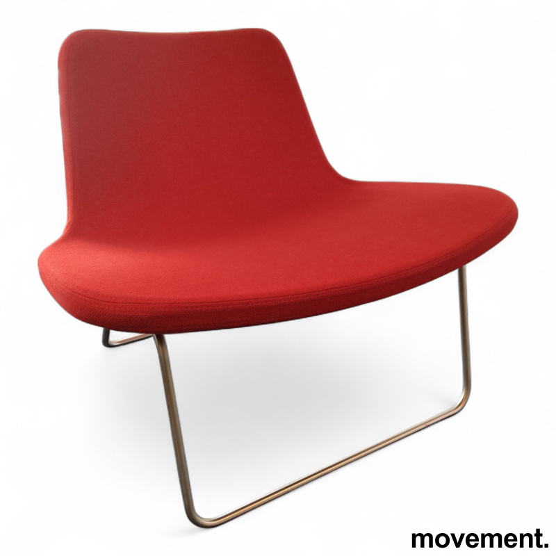 Ray Lounge Chair sledgebase Rødt - 1 / 2