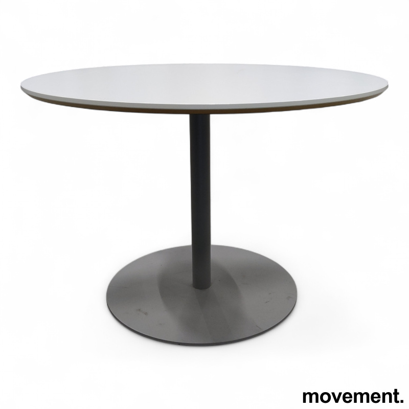 Connect møtebord Ø=105cm Hvit - 1 / 2
