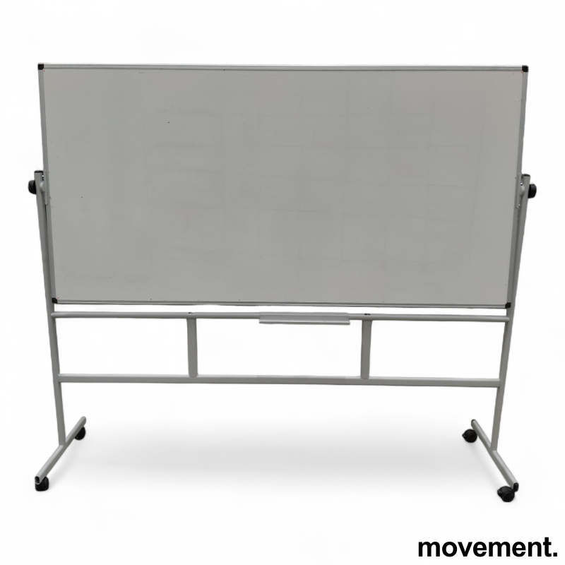 Whiteboard på hjul 180x100cm Hvit, - 1 / 2