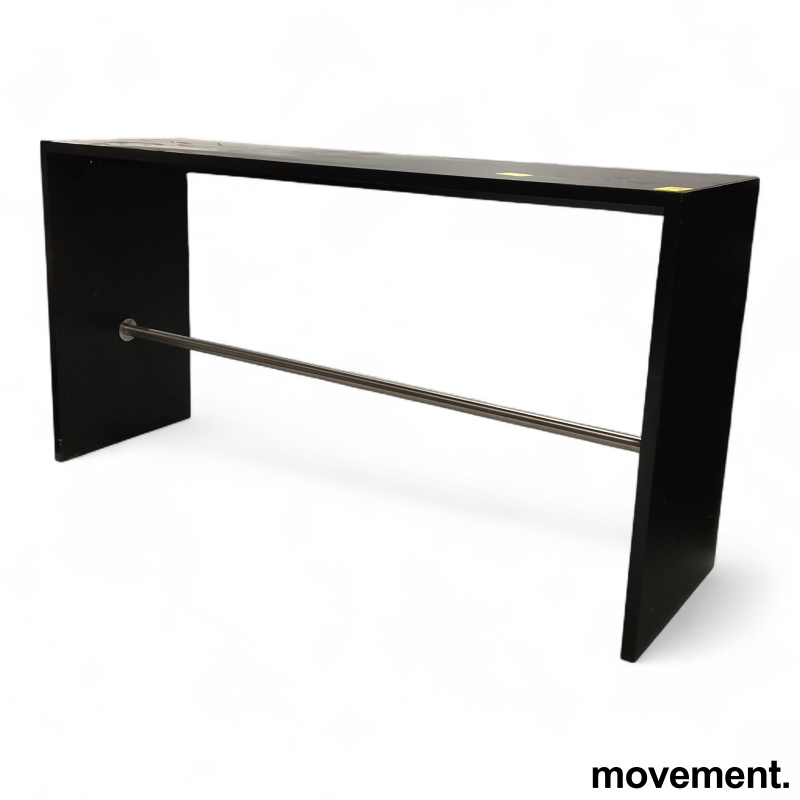 Barbord 200x60cm, 106cm høyde Sort,
