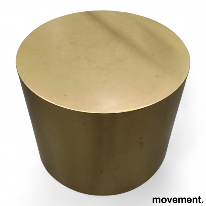 Loungebord i metall Ø=50 Messing, - 1 / 2