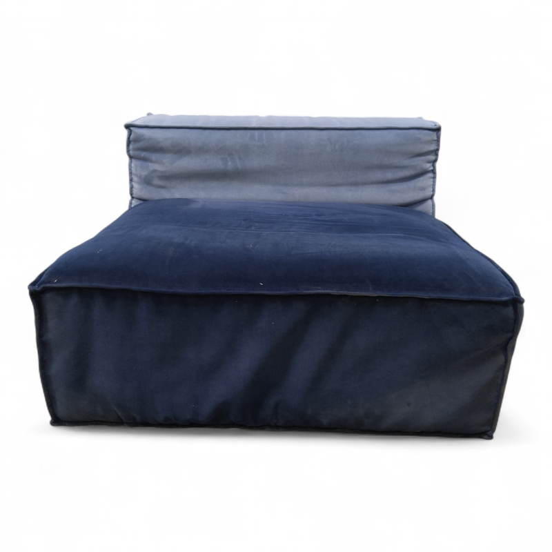 Fusion sofamodul med rygg Blå, Pent