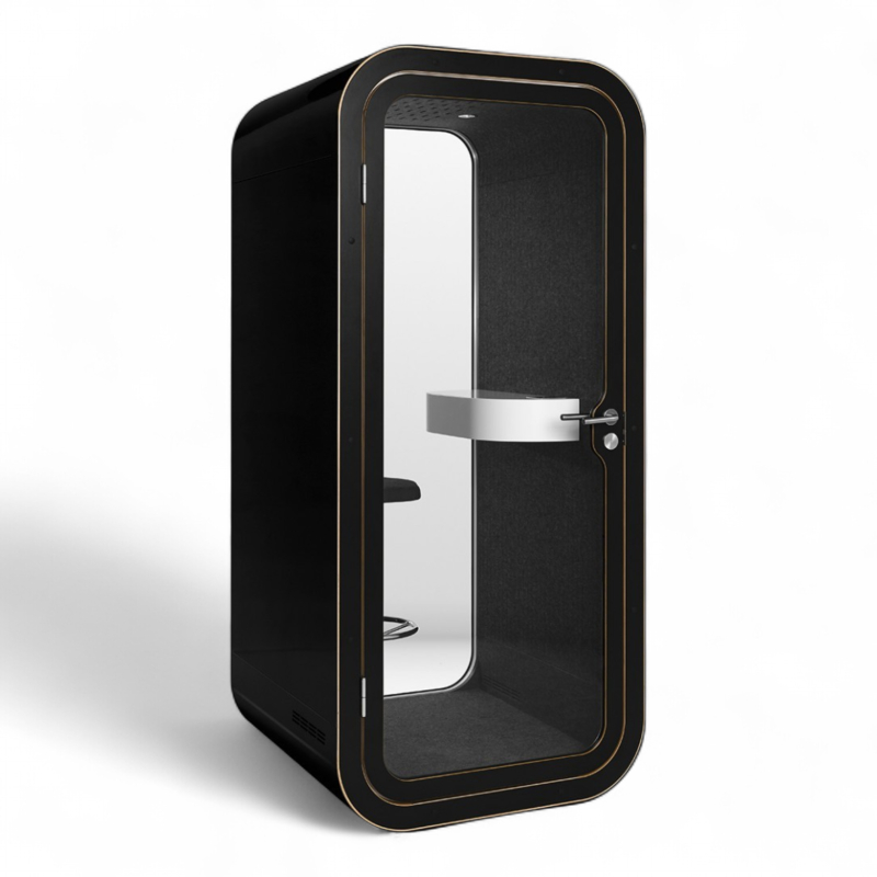 O telefonkiosk Sort utside, sort