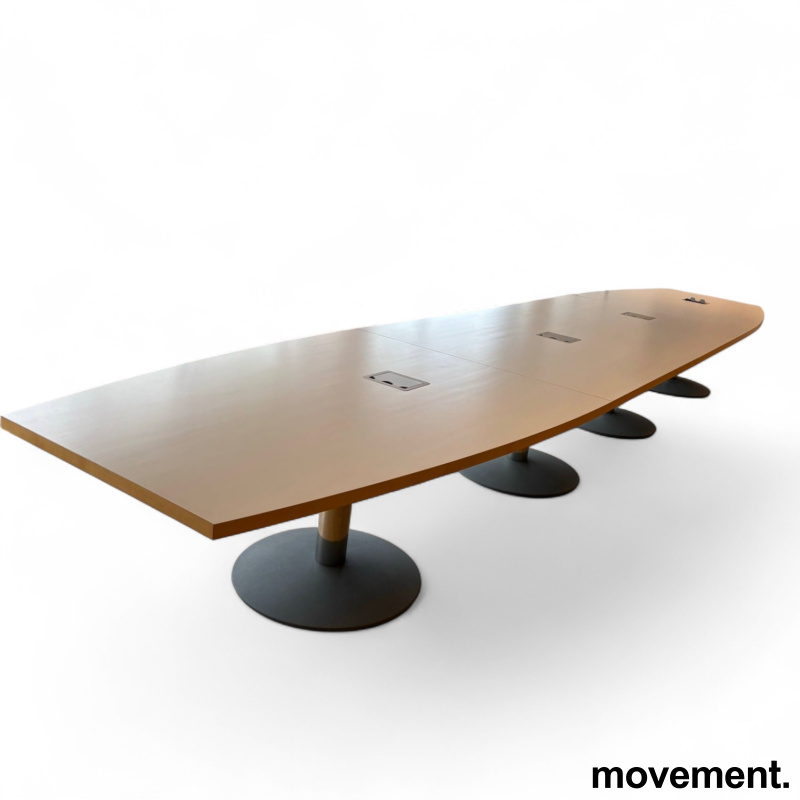Møtebord 632x135cm Hvit laminat, - 1 / 2