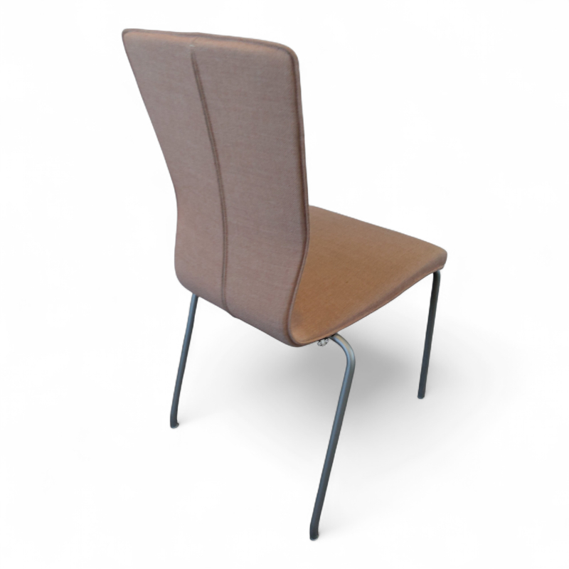 Graf Lys rosa stoff, grå ben, Pent