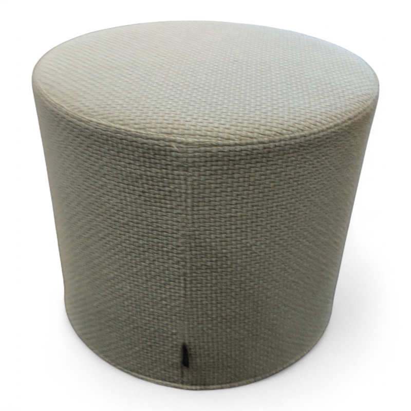 Drum pouf Ø=45cm high Lyst blått
