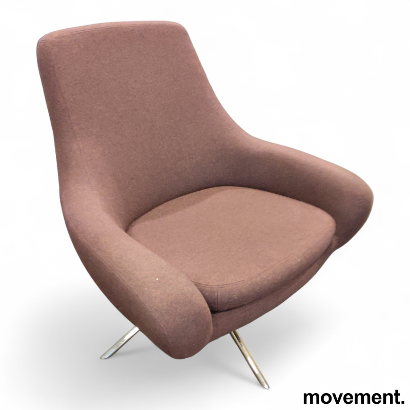 Noomi swivel lounge chair Lilla - 1 / 2