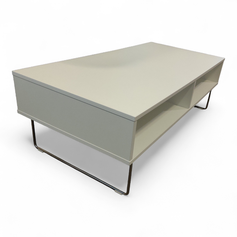 Pivot Kube 130x65cm Hvit, ben i