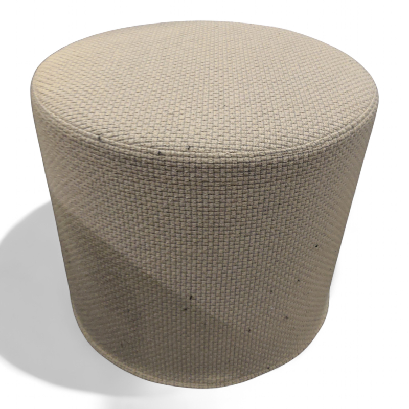 Drum pouf Ø=45cm high Grått stoff