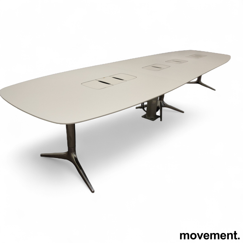 HideTech møtebord 420x110cm Hvit - 1 / 3