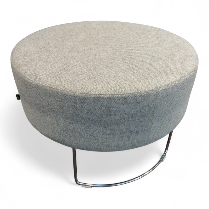 Pivot puff Ø=68cm Grått stoff (GU