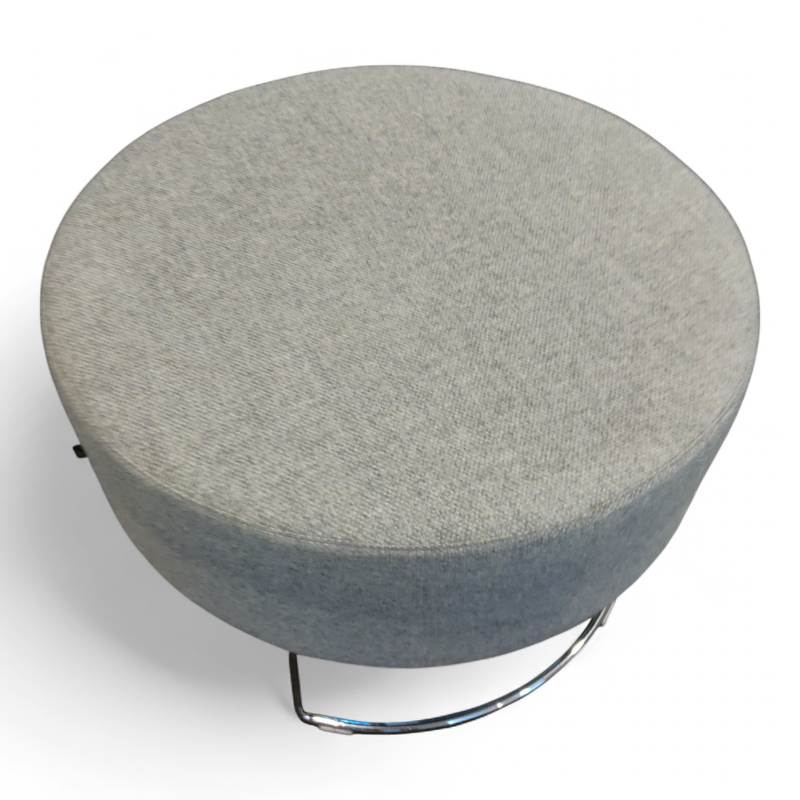 Pivot puff Ø=68cm Grått stoff (GU