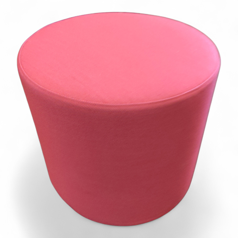 Drum pouf Ø=45cm high Rosa stoff