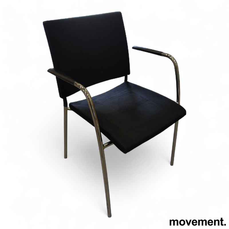 Spira armchair 4 legs Sort - 1 / 3