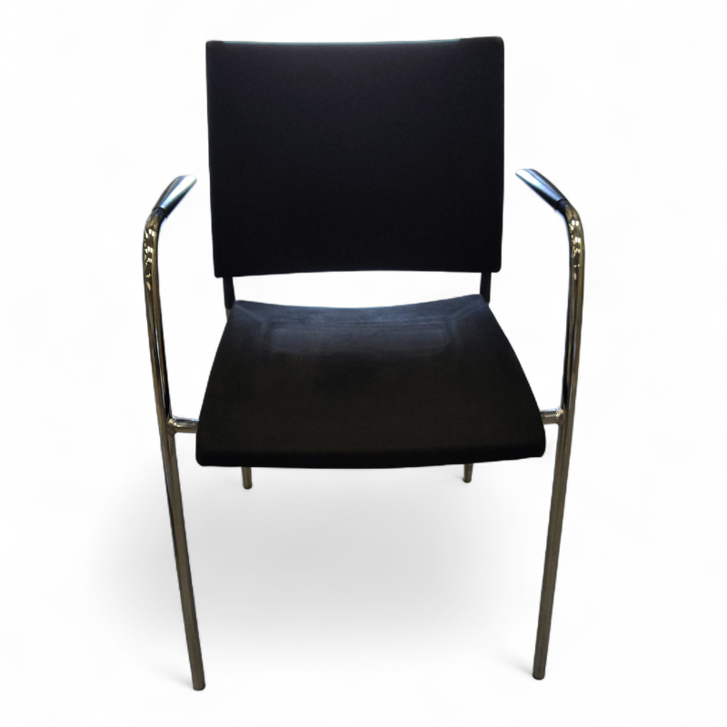 Spira armchair 4 legs Sort