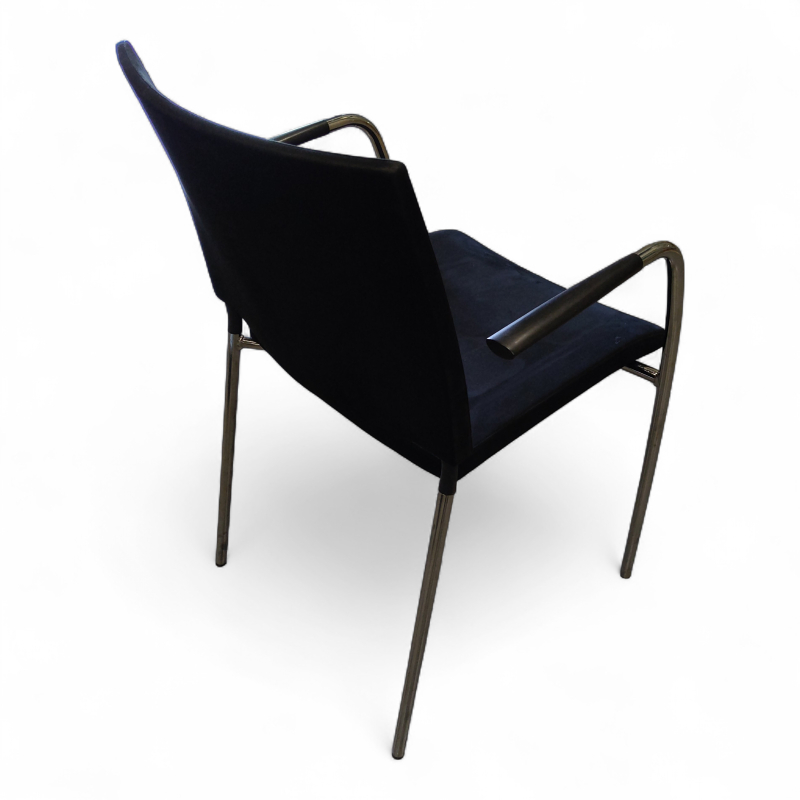 Spira armchair 4 legs Sort