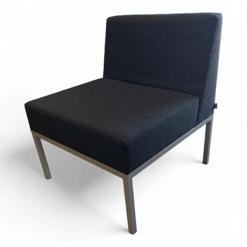 Cube sofamodul med rygg Mørkt grått