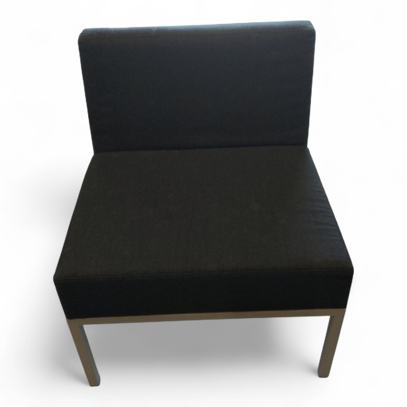 Cube sofamodul med rygg Mørkt grått