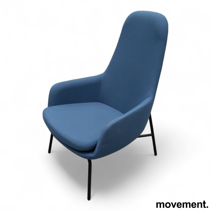 Era Lounge Chair High Blått stoff, - 1 / 3