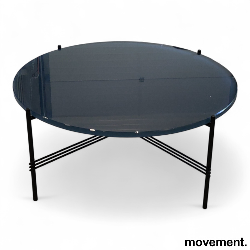 TS Coffee table glass Ø=80cm Blått - 1 / 2