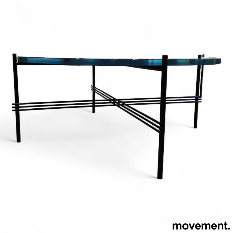 TS Coffee table glass Ø=80cm Blått - 2 / 2