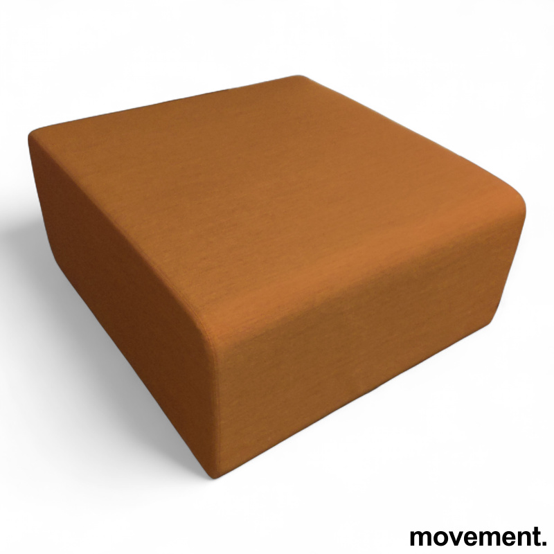 Up 1-seter puff Orange stoff - 1 / 2