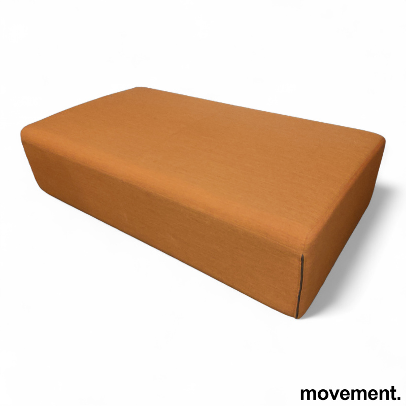 Up 2-seter puff Orange stoff - 1 / 2