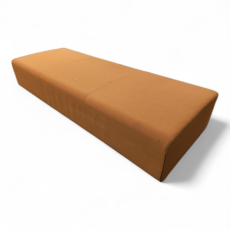 Up 3-seter puff Orange stoff