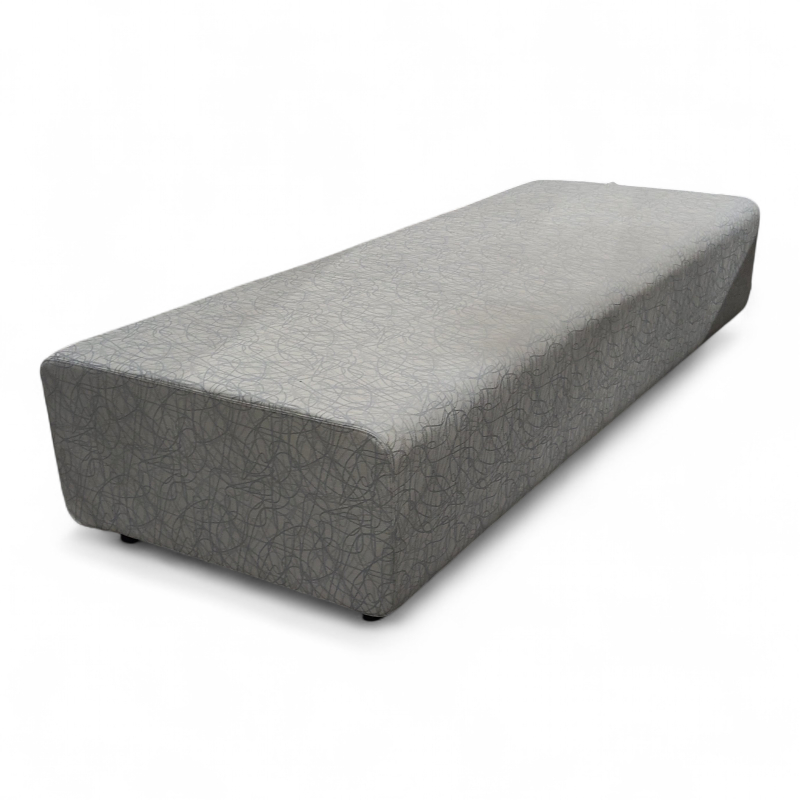 Up 3-seter puff Gråmønstret, Pent