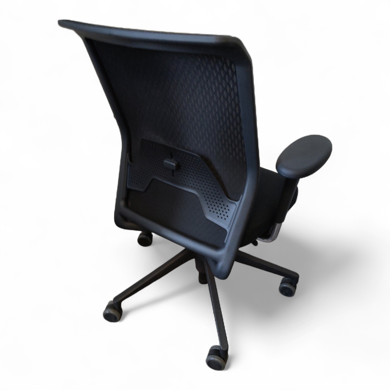 ID Mesh med armlene Sort stoff,