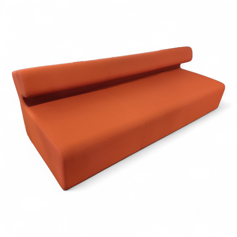 Up 3-seter Orange stoff, Pent brukt