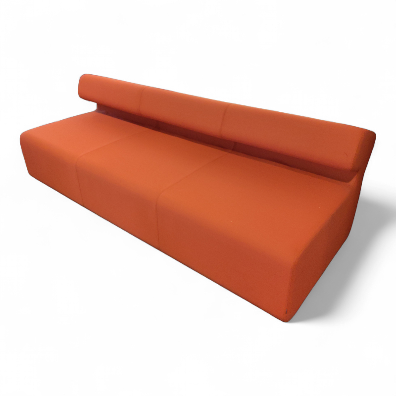 Up 3-seter Orange stoff, Pent brukt