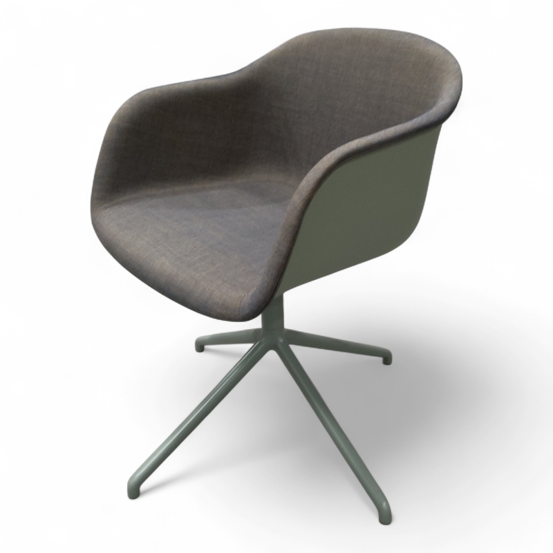 Fiber Armchair, swivel base,