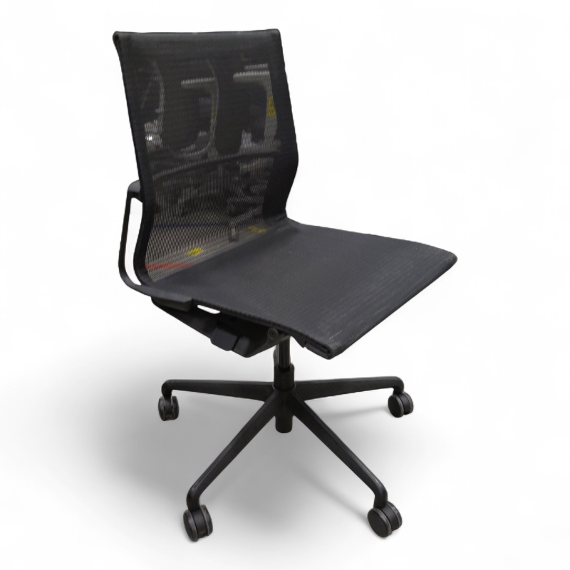 Konferansestol hjul mesh Sort mesh,